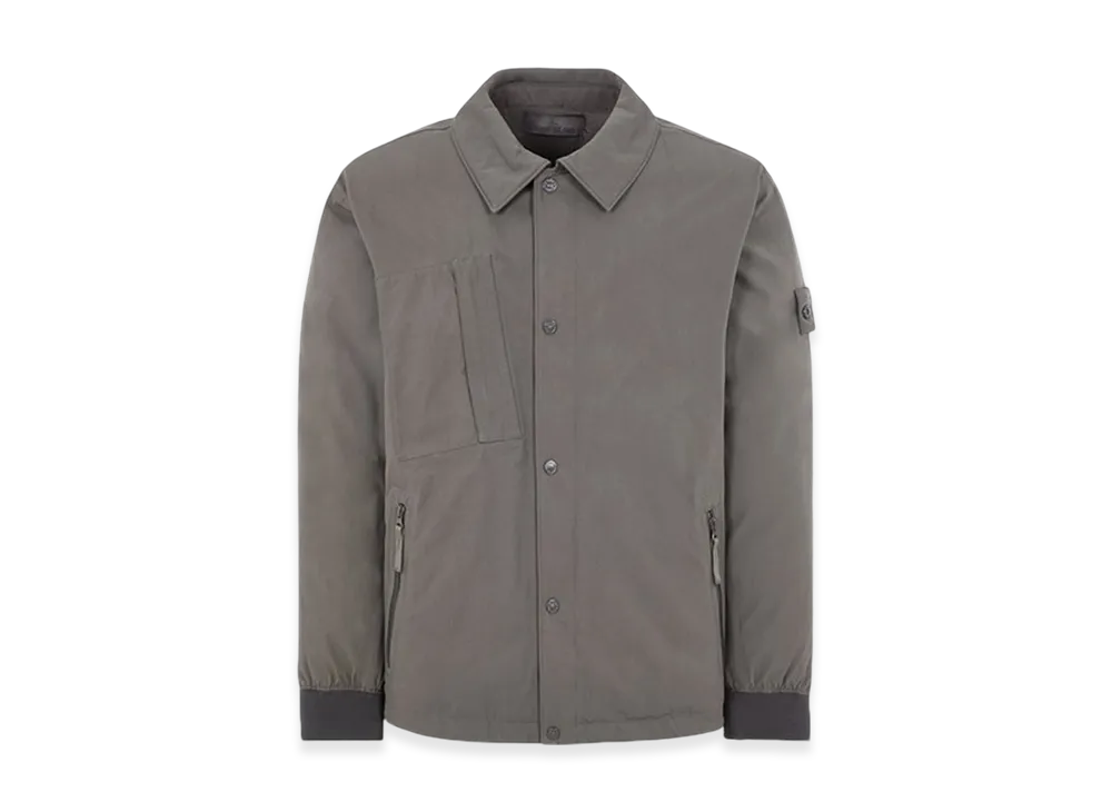 Stone Island 422F1 Ghost Piece Mac O-Ventile Down Jacket - 23FW "Dark Grey"