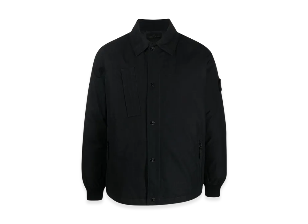 Stone Island 422F1 Ghost Piece Mac O-Ventile Down Jacket - 23FW "Black"