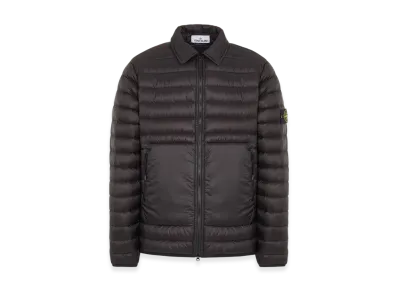 Stone Island 42124 Bio-Based Ripstop Nylon Light Down Shirt Jacket - 22SS "Black"