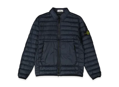 Stone Island 42124 Bio-Based Ripstop Nylon Light Down Shirt Jacket - 22SS "Avio Blue"