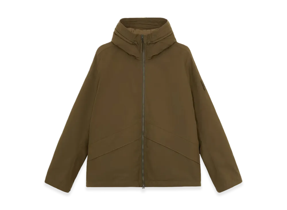 Stone Island 419F1 Ghost Weatherproof Cotton Canvas Hooded Jacket with All-Weather Barrier - 24FW "Military Green"