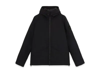 Stone Island 419F1 Weatherproof Cotton Canvas Stone Island Ghost Hooded Jacket with All-Weather Barrier - 24FW "Black"