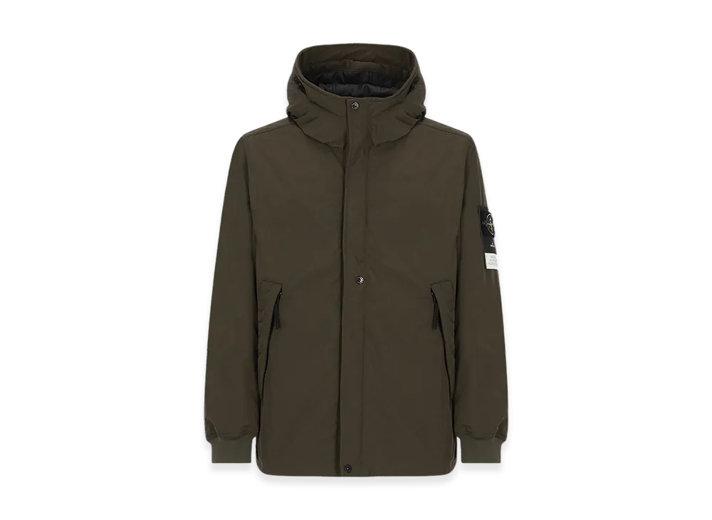 Stone Island 41826 Micro Twill Primaloft Pure Insulation Technology Hooded Jacket - 23FW "Olive Green"