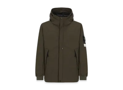 Stone Island 41826 Micro Twill Primaloft Pure Insulation Technology Hooded Jacket - 23FW "Olive Green"
