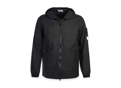 Stone Island 41630 Aggressive Gommato Hooded Jacket - 22SS "Black"