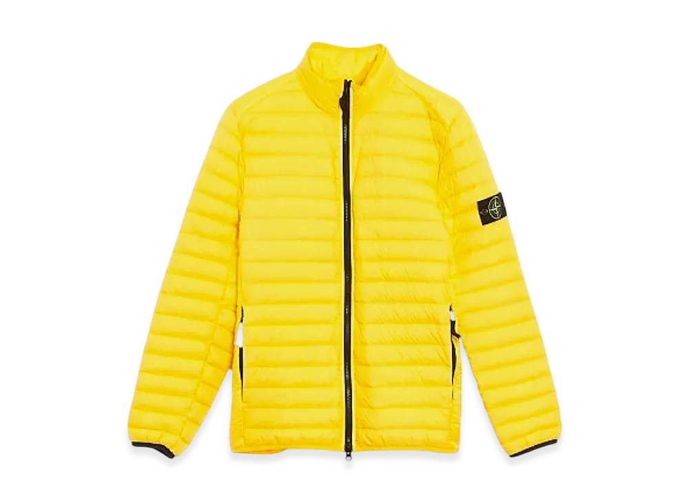 Stone Island 41524 Packable Loom Woven Chambers R-Nylon Down TC Jacket Yellow - 23SS "Bottle Green"