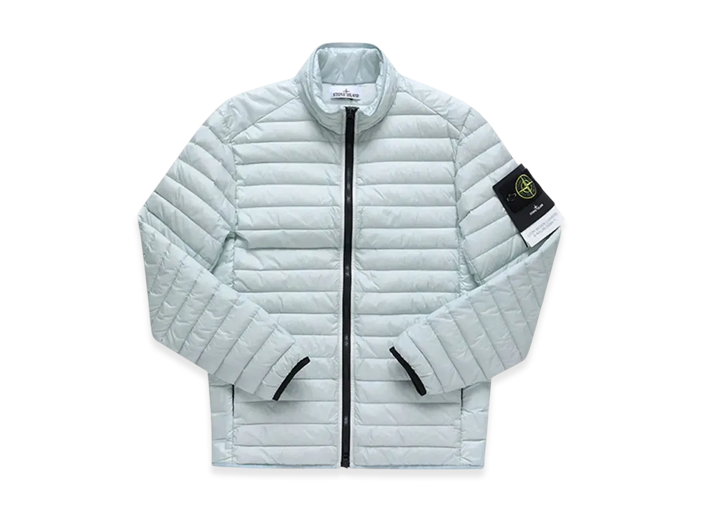 Stone Island 41524 Loom Woven Chambers R-Nylon Down-TC Garment Dyed Packable Jacket - 22FW "Light Grey"