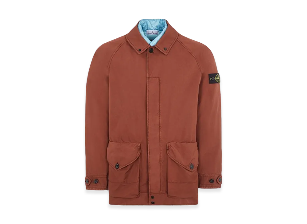Stone Island 41449 David-TC Car Coat - 23FW "Chestnut Brown"