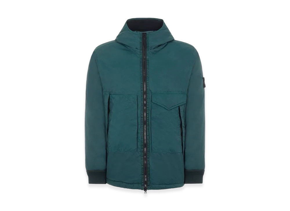 Stone Island 41421 Opaque Nylon Twill Down - 22FW "Dark Green"