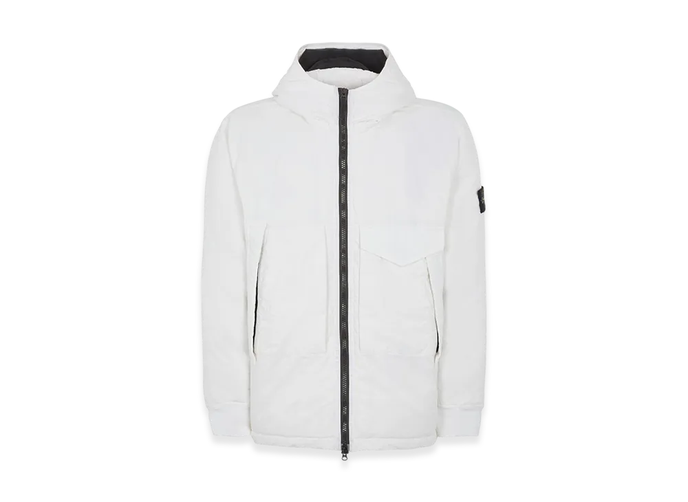 Stone Island 41421 Opaque Nylon Twill Down - 22FW "White"
