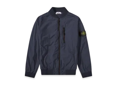 Stone Island 41331 Skin Touch Nylon-TC Garment Dyed Bomber Jacket - 22SS "Navy Blue"