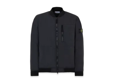 Stone Island 41331 Skin Touch Nylon-TC Garment Dyed Bomber Jacket - 22SS "Black"