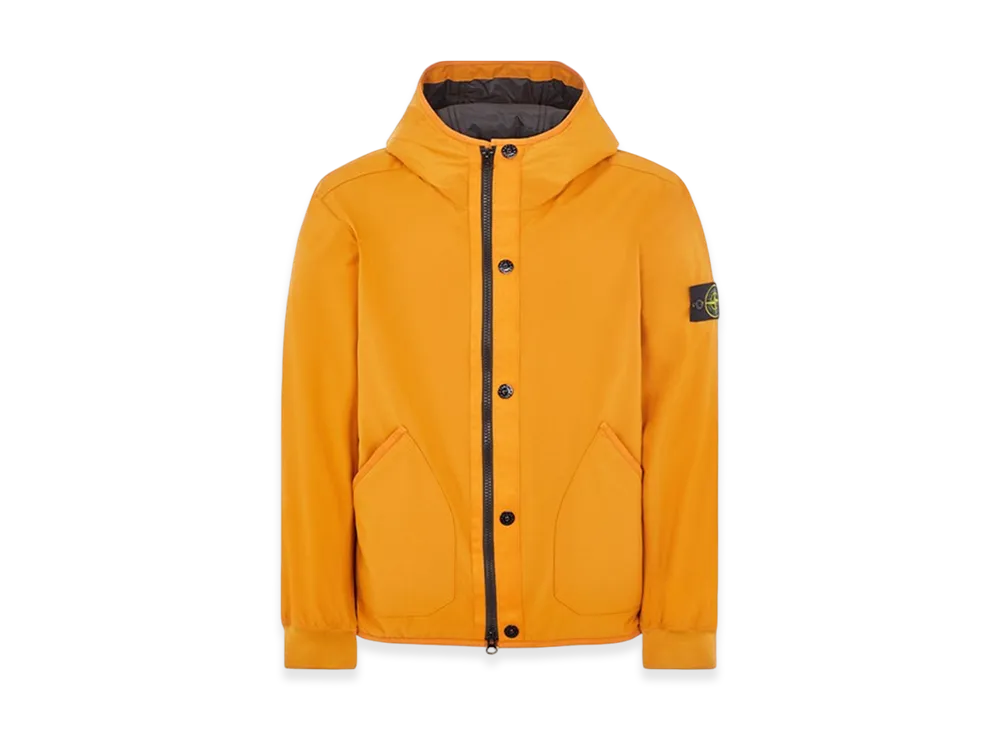 Stone Island 41027 Soft Shell-R E.Dye Pure Insulation Technology Recycled Polyester Primaloft Hooded Blouson - 23FW "Rust"