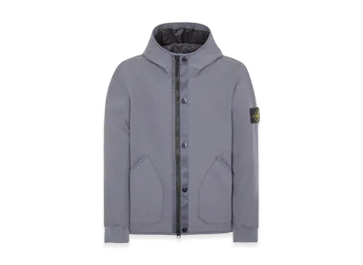 Stone Island 41027 Soft Shell-R E.Dye Pure Insulation Technology Recycled Polyester Primaloft Hooded Blouson - 23FW "Lead"
