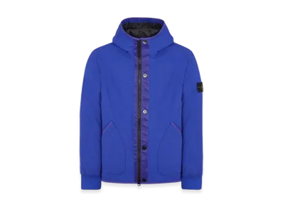 Stone Island 41027 Soft Shell-R E.Dye Pure Insulation Technology Recycled Polyester Primaloft Hooded Blouson - 23FW "Ultramarine Blue"