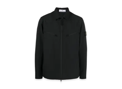 Stone Island 41027 Light Soft Shell-R E.DYE Technology Recycled Polyester Jacket - 23SS "Black"