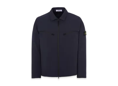 Stone Island 41027 Light Soft Shell-R E.DYE Technology Recycled Polyester Jacket - 23SS "Navy Blue"