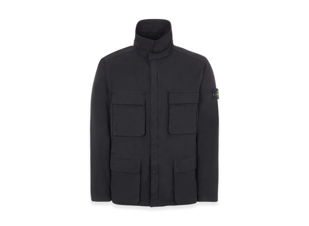 Stone Island 40933 Nylon Cotton Batavia Garment Dyed Jacket - 22SS "Black"