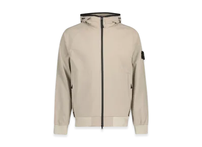 Stone Island 40927 Light Soft Shell-R E.Dye Technology Recycled Polyester Hooded Jacket - 23SS "Dove Grey"