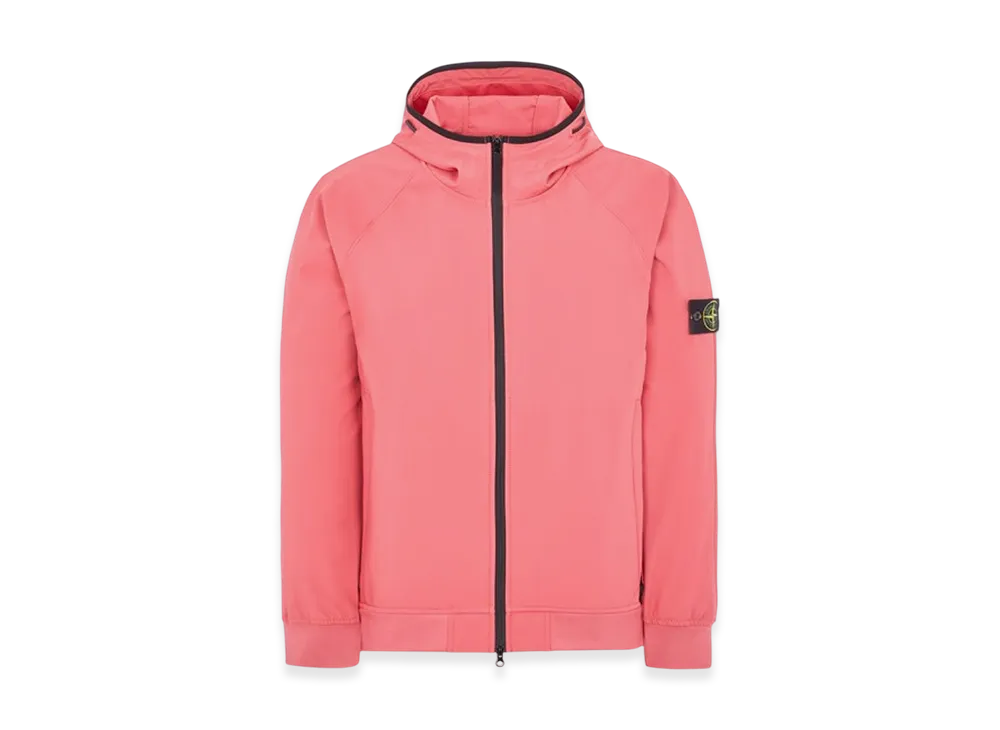Stone Island 40927 Light Soft Shell-R E.Dye Technology Recycled Polyester Hooded Jacket - 23SS "Cyclamen"