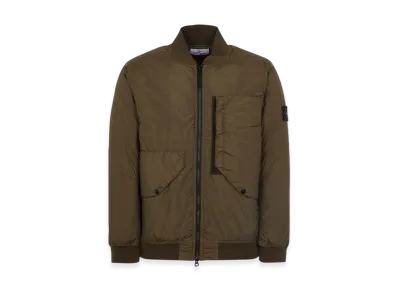 Stone Island 40923 Garment Dyed Crinkle Reps Recycled Nylon with Primaloft-TC Bomber Jacket - 23FW "Olive Green"