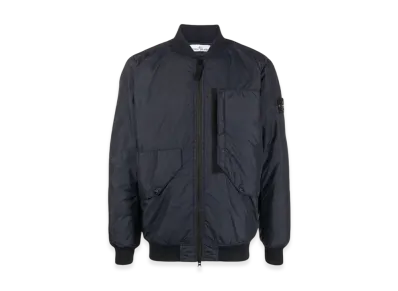 Stone Island 40923 Garment Dyed Crinkle Reps Recycled Nylon Primaloft-TC Bomber Jacket - 23FW "Navy Blue"