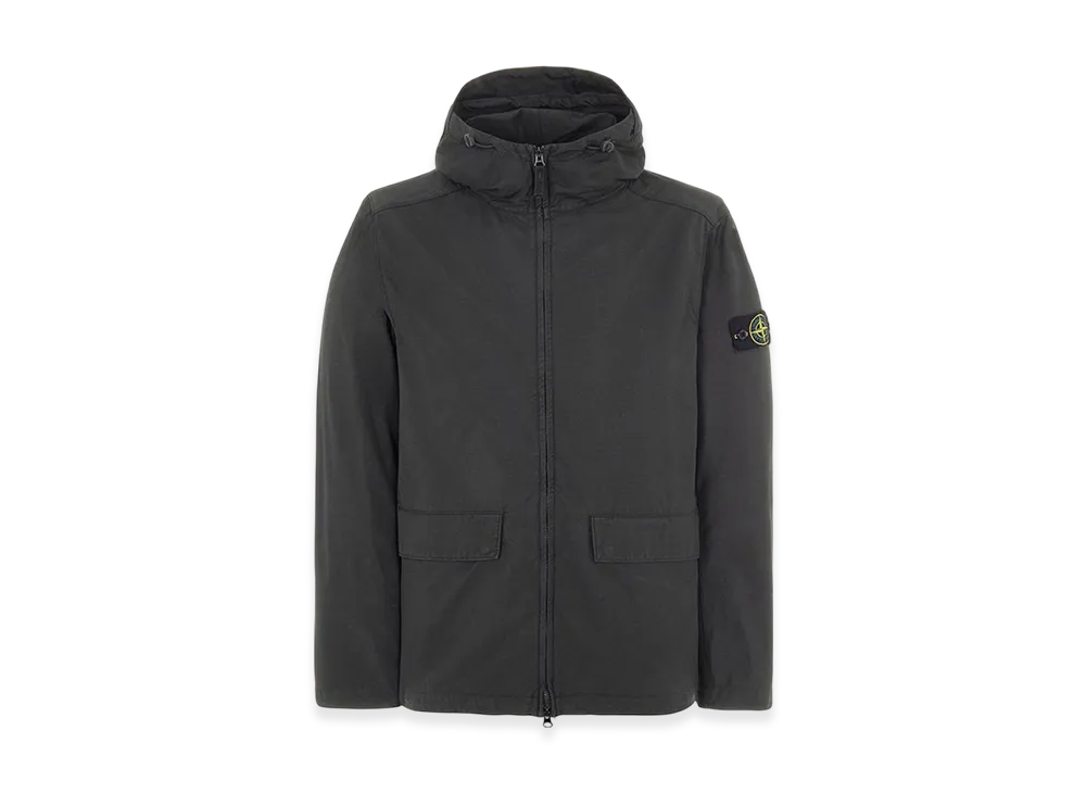 Stone Island 40833 Nylon Cotton Batavia Garment Dyed Hooded
