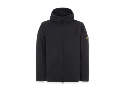 Stone Island 40833 Nylon Cotton Batavia Garment Dyed Hooded Jacket - 22SS "Black"