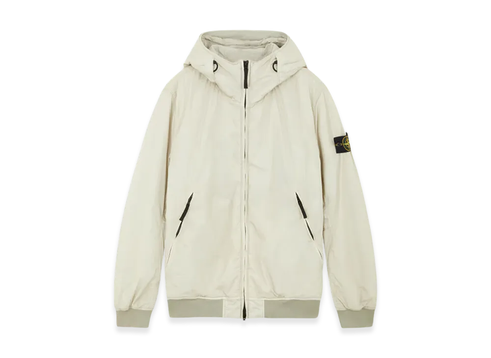 Stone Island 40823 Crinkle Reps Recycled Nylon Hooded Blouson - 24FW "Off White"