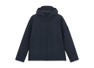 Stone Island 40627 Soft Shell-R E.Dye Technology in Recycled Polyester with Primaloft Insulation Technology Waterproof and Windproof Hooded Blouson - 24FW "Navy Blue"