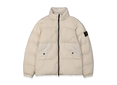 Stone Island 40623 Garment Dyed Crinkle Reps Recycled Nylon Down Jacket - 23FW "Plaster"