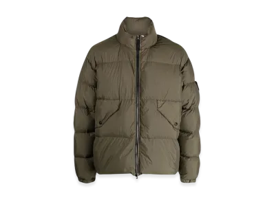 Stone Island 40623 Garment Dyed Crinkle Reps Recycled Nylon Down Jacket - 23FW "Olive Green"