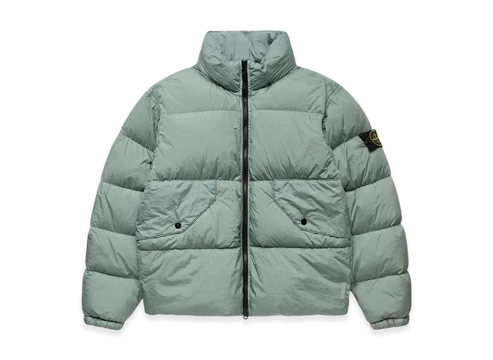 Stone Island 40623 Garment Dyed Crinkle Reps Recycled Nylon Down Jacket - 23FW "Sage Green"