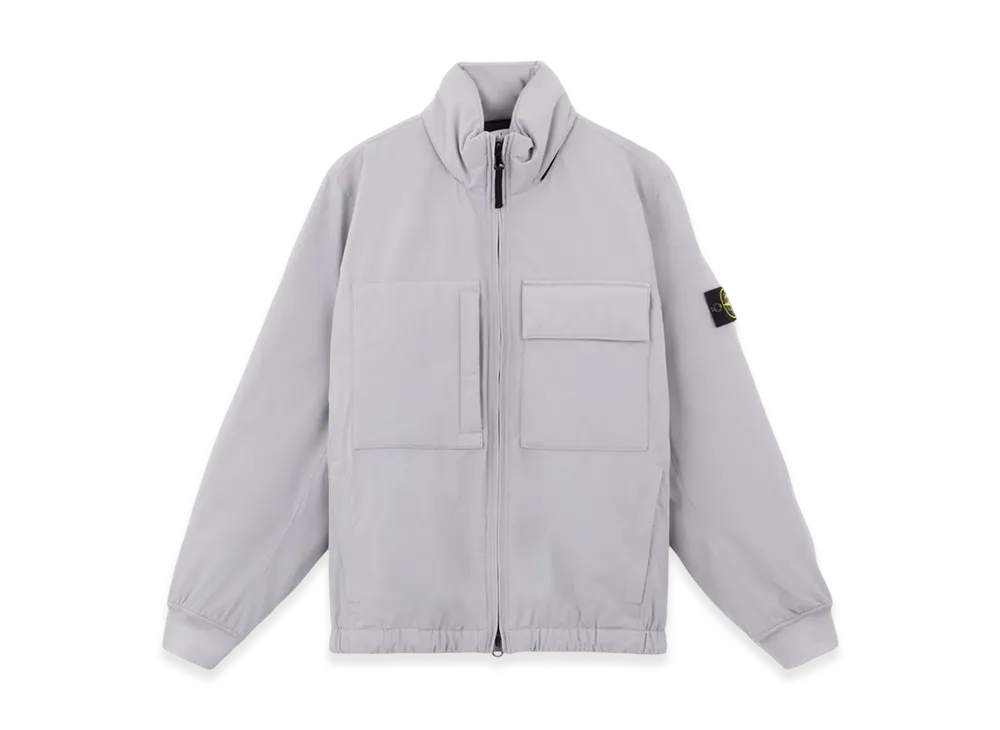Stone Island 40527 Soft Shell-R E.Dye Technology in Recycled Polyester with Primaloft Insulation Technology Waterproof and Windproof Blouson - 24FW "Grey"