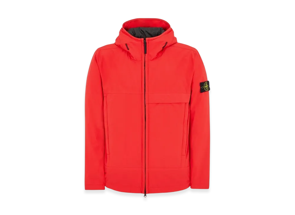 Stone Island 40527 Soft Shell-R E.DYE Pure Insulation Technology Primaloft Jacket - 22FW "Red"