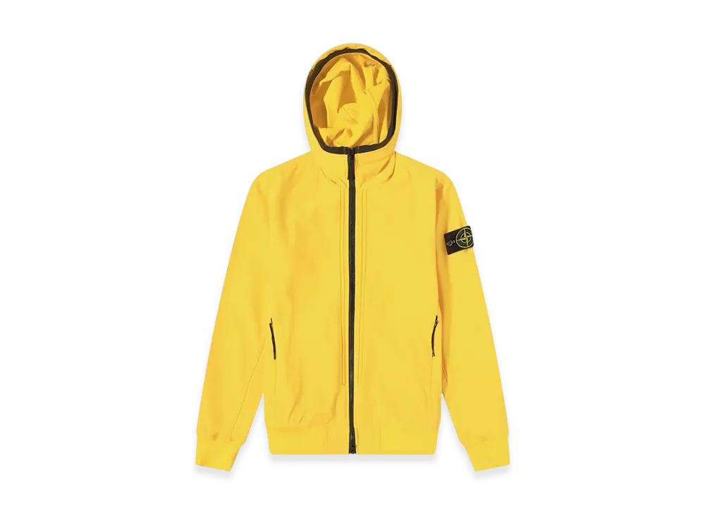 Stone Island 40427 Light Soft Shell Hooded Blouson - 22SS "Yellow"