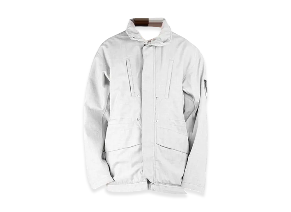 Stone Island 40201 Shadow Wappen Zip Up Jacket - 21FW "White"