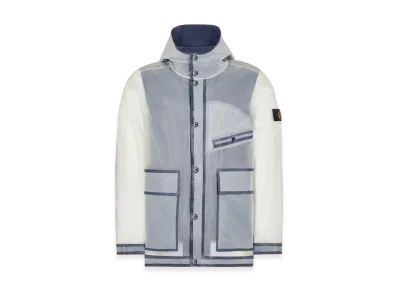 Stone Island 401Q3 Luminescent Poly Cover Composite 40th Anniversary Hooded Jacket - 22FW "White"