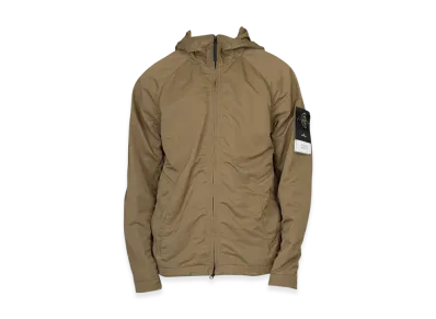 Stone Island 40130 Hyper Dense Nylon Raso Hooded Jacket - 23SS "Dark Beige"