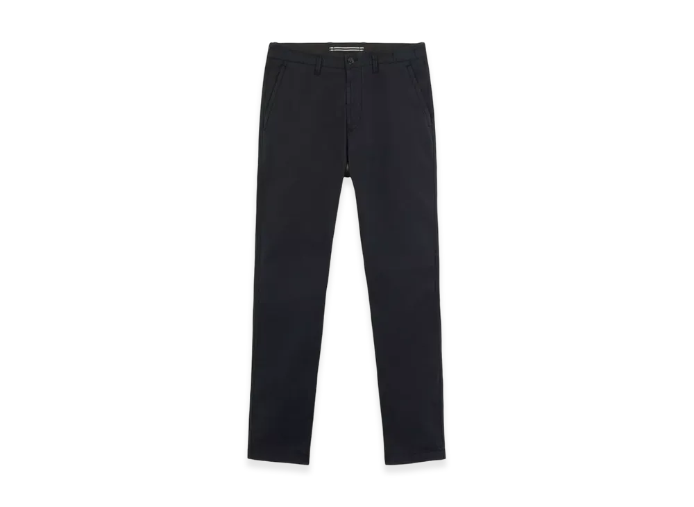 Stone Island 34310 Supima Cotton Twill Stretch-TC Chino Pants with Logo Patch - 24FW "Navy Blue"