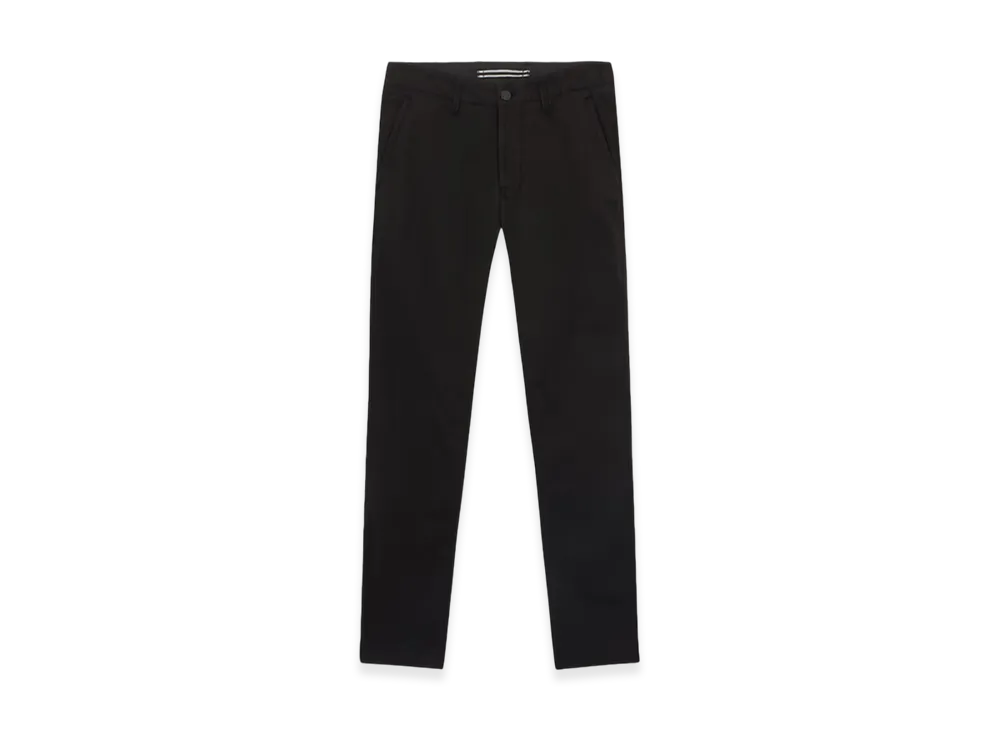 Stone Island 34310 Supima Cotton Twill Stretch-TC Chino Pants with Logo Patch - 24FW "Black"