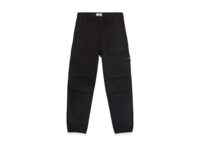 Stone Island 32910 Supima Cotton Twill Stretch TC Loose Fit Jogger Cargo Pants - 24FW "Black"