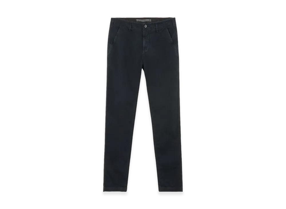 Stone Island 328L1 Stretch Broken Twill Organic Cotton Old Effect Slim Fit Chino Pants - 24FW "Blue"