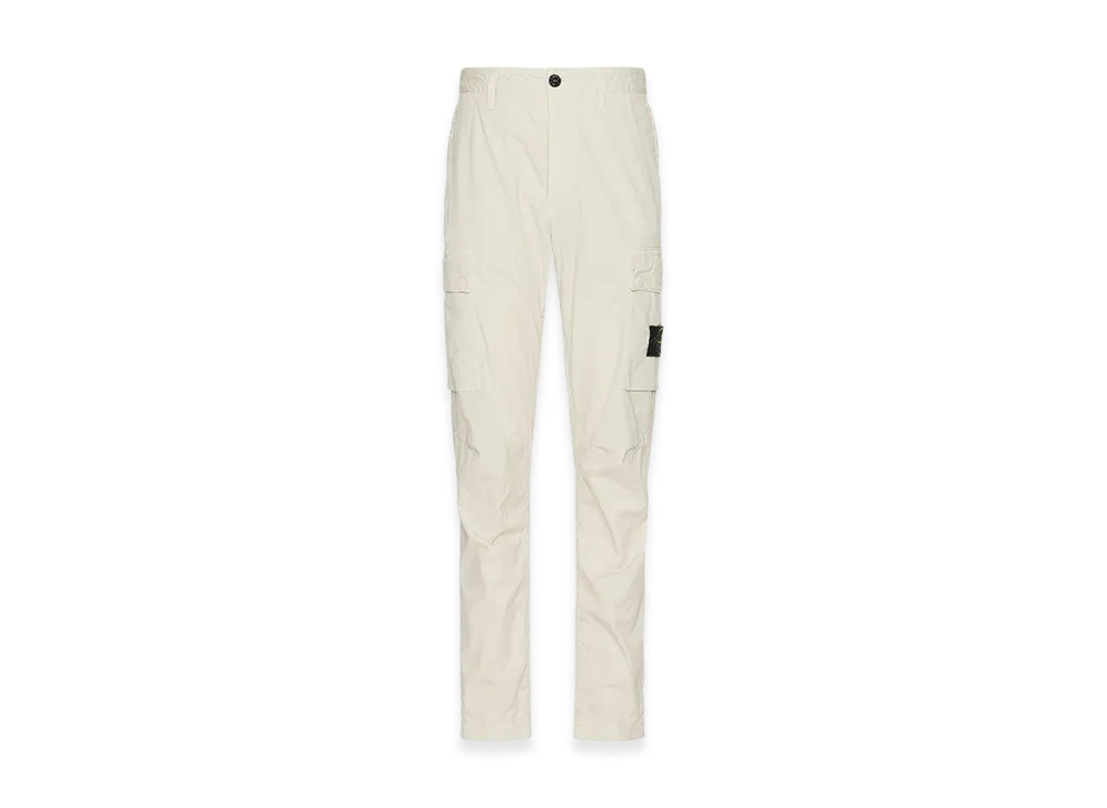 Stone Island 32710 Stretch Cotton Gabardine Garment Dyed Cargo Trousers - 23FW "Stucco"