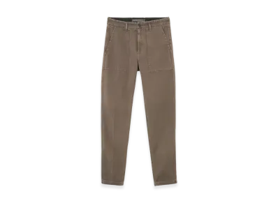 Stone Island 32701 Panama Cotton Old Effect Regular Tapered Fit Fatigue Pants - 24FW "Walnut Brown"