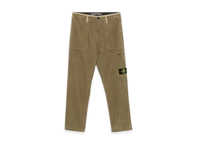Stone Island 32604 Organic Cotton Corduroy 800 Pockets Cargo Pants - 24FW "Biscuit"