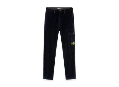 Stone Island 32604 Organic Cotton Corduroy 800 Pockets Cargo Pants - 24FW "Navy Blue"