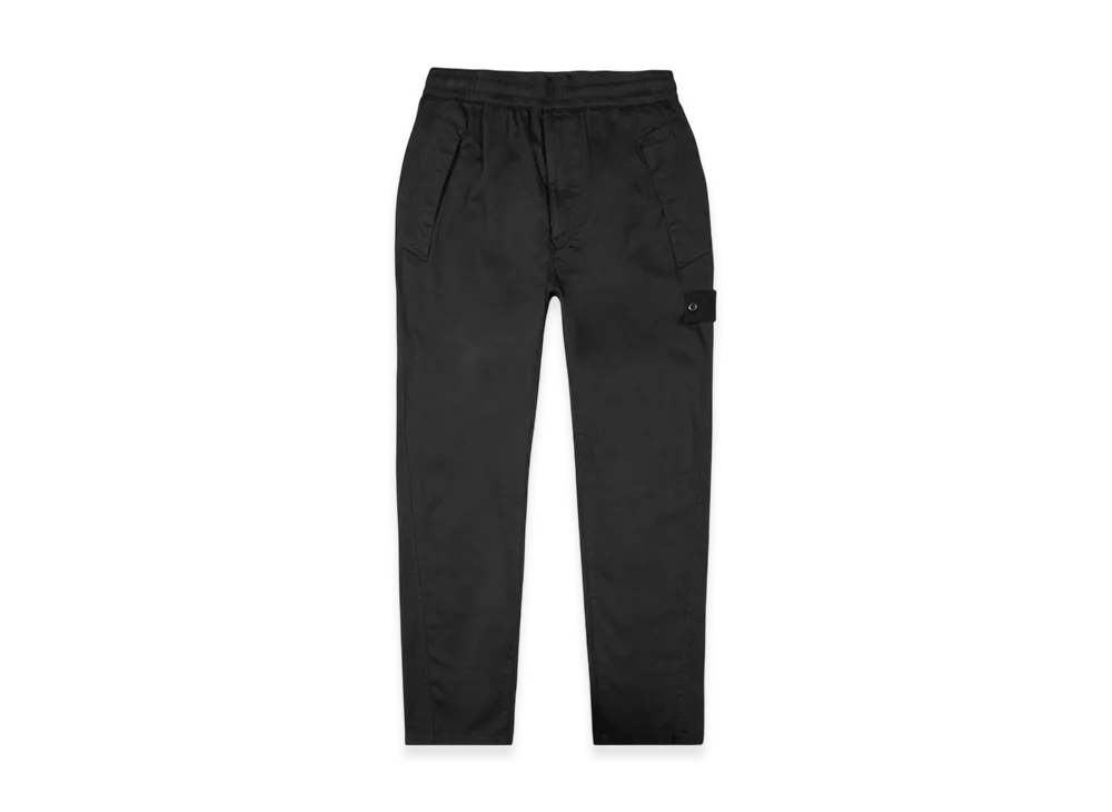 Stone Island 325F4 Ghost Piece Drawstring Pants - 20FW "Black"