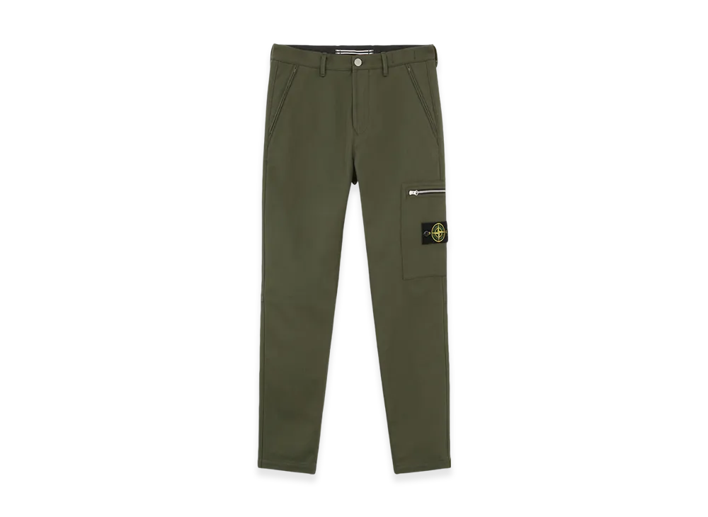Stone Island 32503 Cotton Nylon Drill Cargo Pants - 24FW "Musk Green"