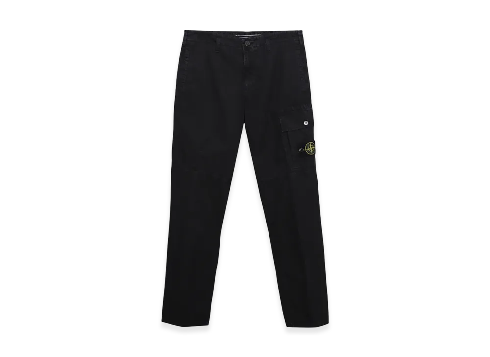 Stone Island 324WA Cotton Cargo Pants - 22SS "Black"